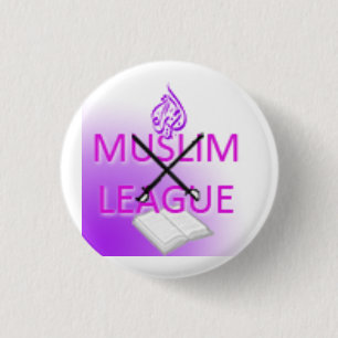 Muslim League Logo 3 Cm Round Badge