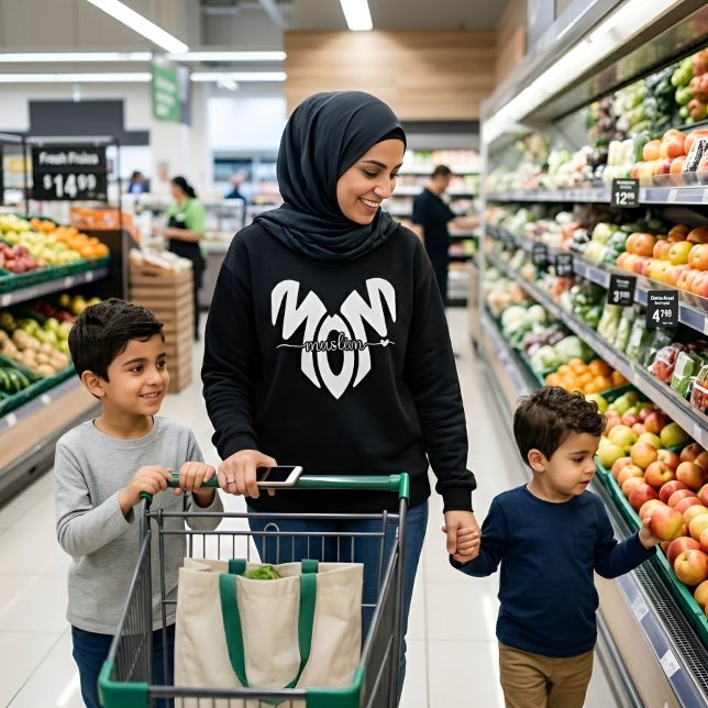 muslim mum heart sweatshirt (Creator Uploaded)