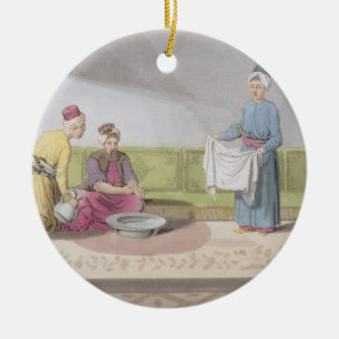 Muslim Performing his Ablutions, plate 34 from Par Ceramic Tree Decoration
