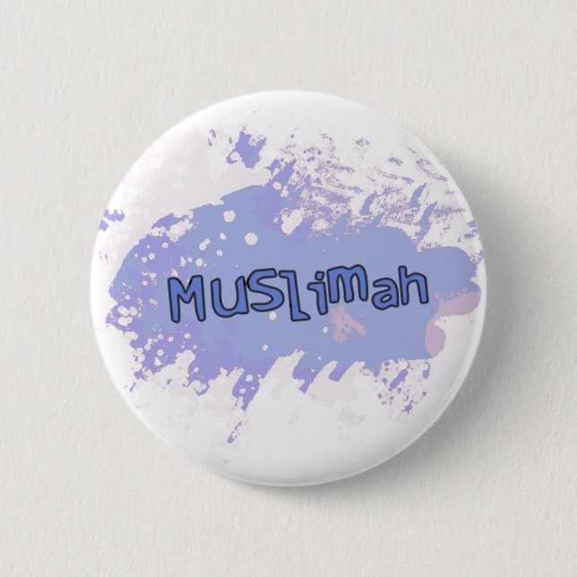 Muslimah Button (Purple) (Front)