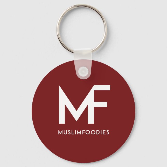 MuslimFoodies Logo Keychain (Front)