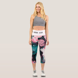 MUSSA FLORAL CAPRI LEGGINGS