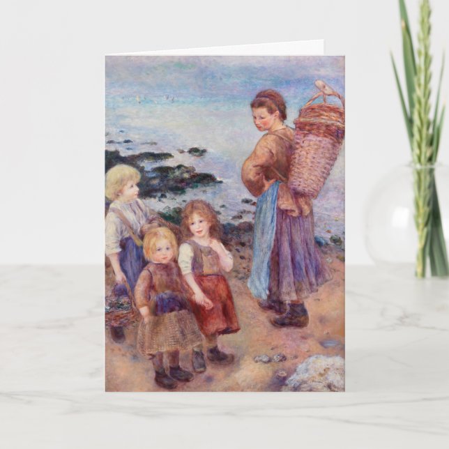 Mussel-Fishers by Renoir Impressionist Painting Card (Front)