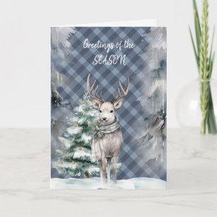 Musselburgh Modern Tartan Christmas Holiday Card