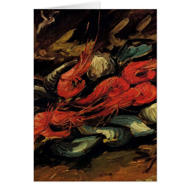 Mussels and Shrimp by Vincent van Gogh Card (Front)