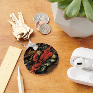 Mussels and Shrimp by Vincent van Gogh Key Ring