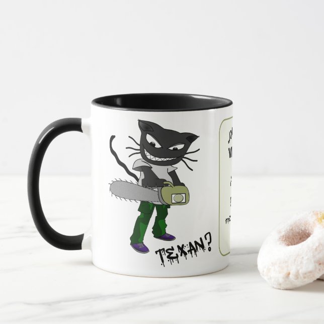 Must be a Texan custom Mug (With Donut)