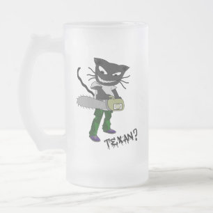 Must be a Texan Frosted Glass Beer Mug