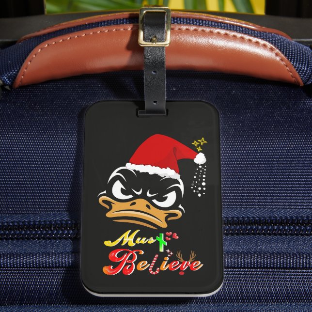 Must Believe Christmas Luggage Tag (Front Insitu 2)