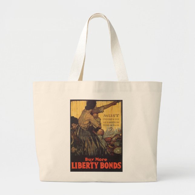 Must Children Die Large Tote Bag (Front)