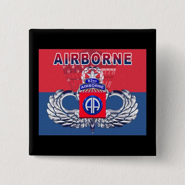 “Must Have” 82nd Airborne Division 15 Cm Square Badge (Front)