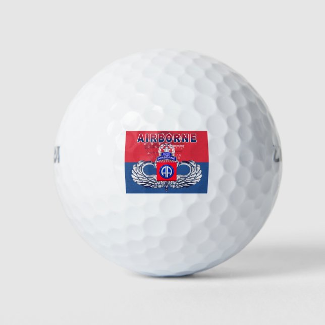 “Must Have” 82nd Airborne Division Golf Balls (Front)