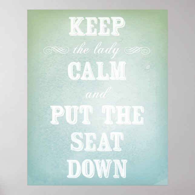 Must Have Bathroom Sign - Original Artwork (Front)