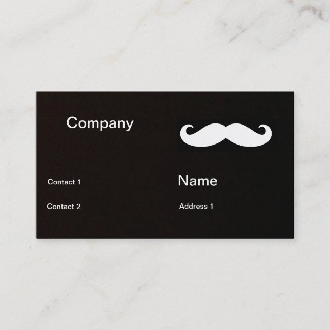 Must-have-Moustache Business Card (Front)