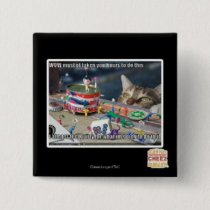 Must have take hours 15 cm square badge