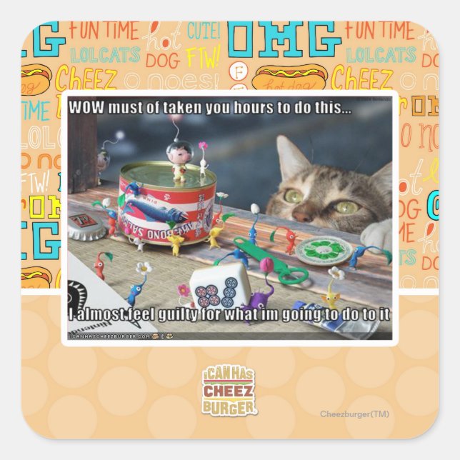 Must have take hours square sticker (Front)