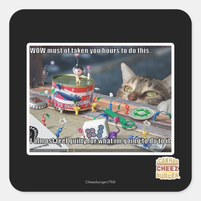 Must have take hours square sticker (Front)