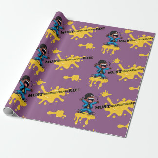 Mustaaaaaard Purple Wrapping Paper