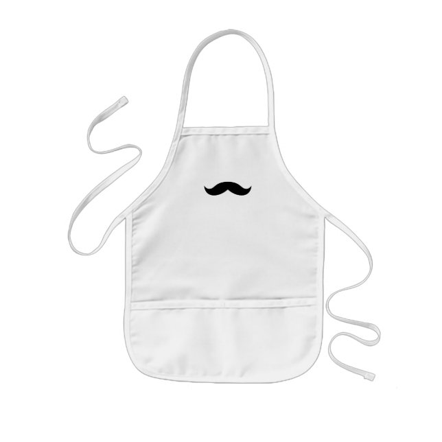 mustache_3[1] kids apron (Front)
