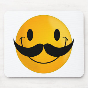 MUSTACHE FACE MOUSE MAT
