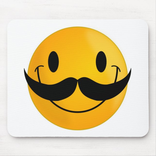 MUSTACHE FACE MOUSE MAT (Front)
