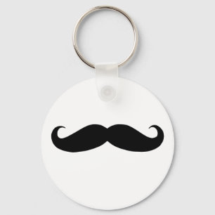 Mustache is funny key ring