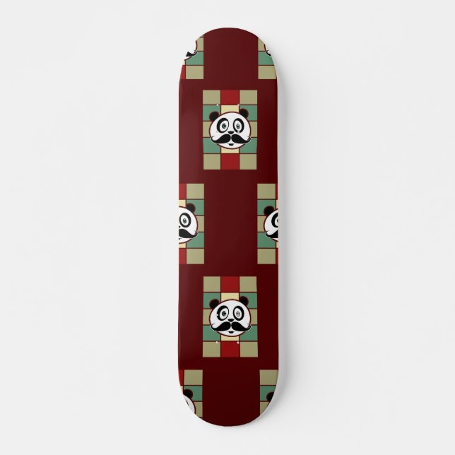 Mustache Panda 2 Skateboard (Front)