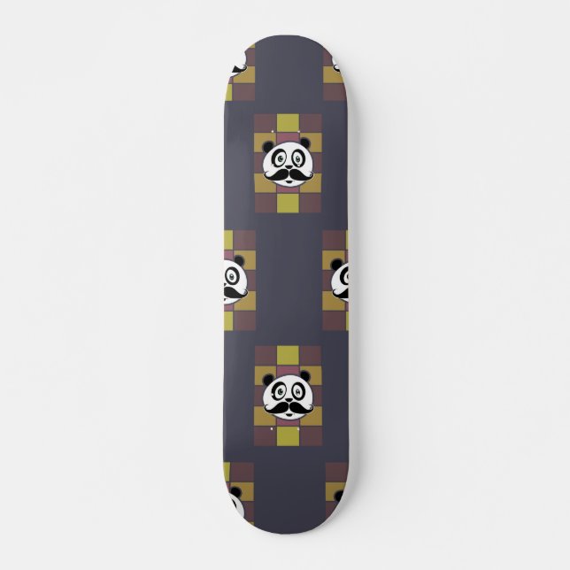 Mustache Panda 3 Skateboard (Front)