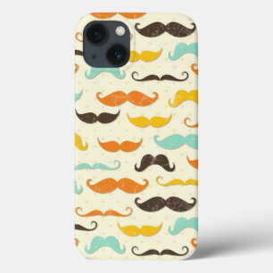 Mustache pattern 3 iPhone 13 case