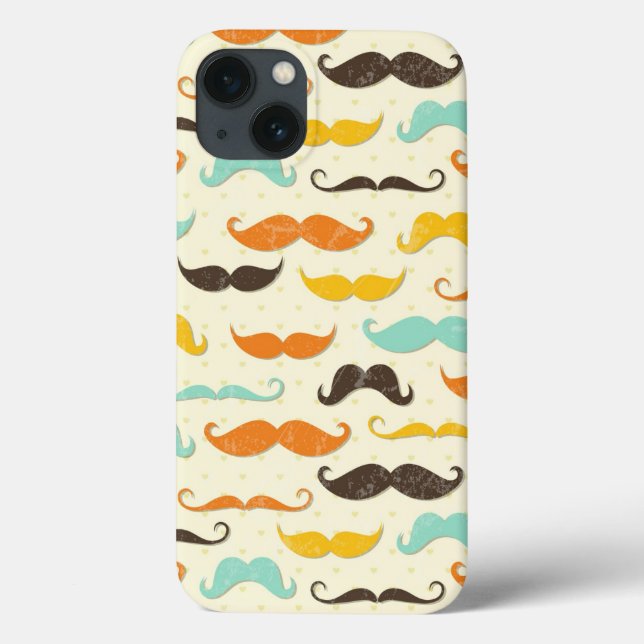 Mustache pattern 3 Case-Mate iPhone case (Back)