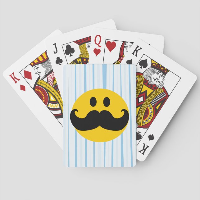 Mustache Playing Cards (Back)