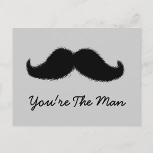 Mustache Postcard