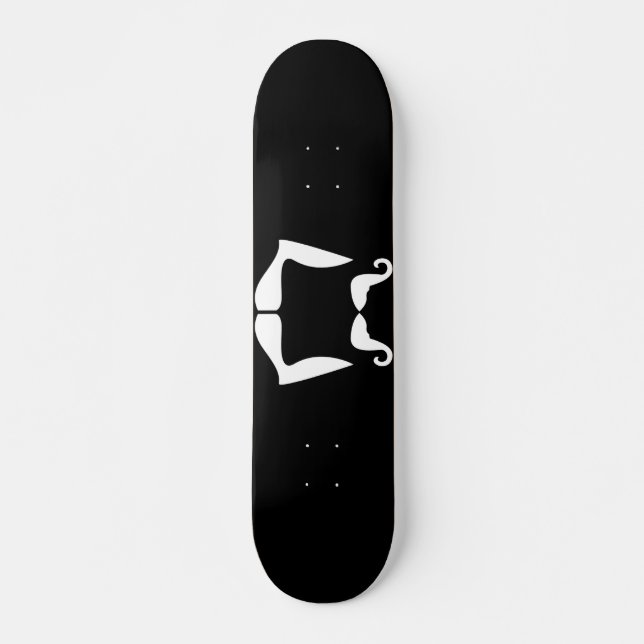 Mustache Skateboard (Front)