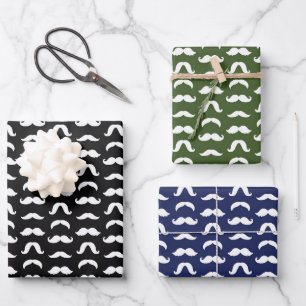 Mustache Wrapping Paper Sheet