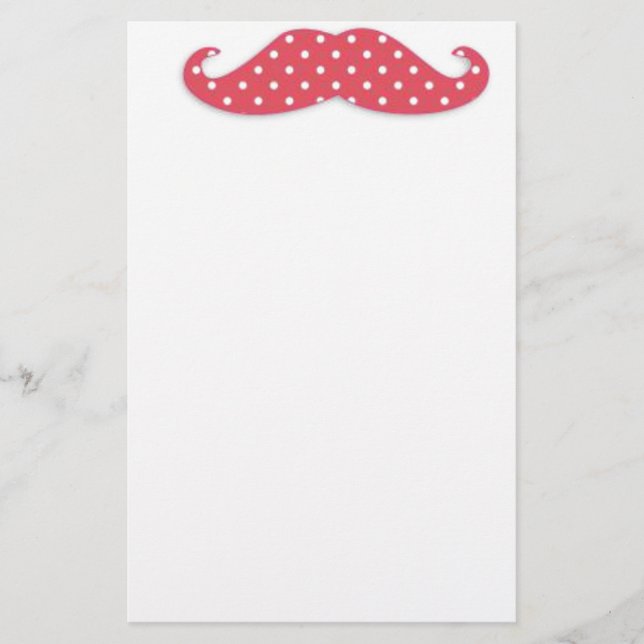 Mustache You a Question Stationery (Front)