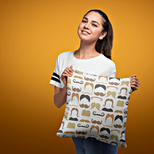 Mustaches Decorative Throw Pillow