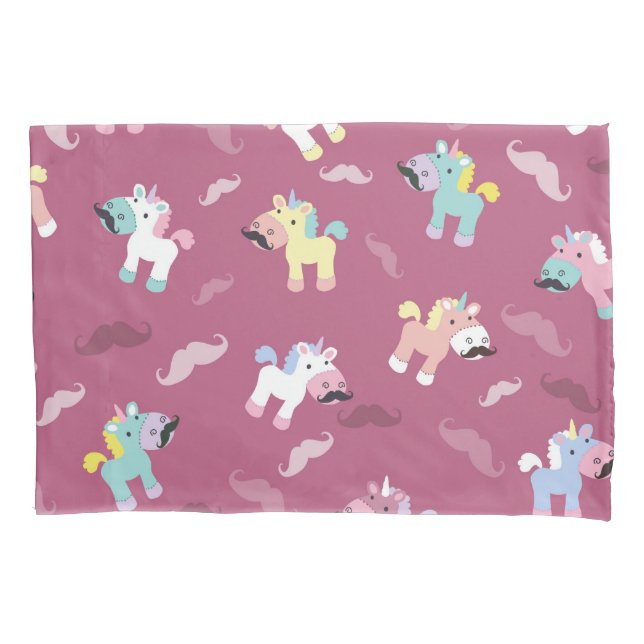 Mustachio Unicornio! Pillowcase (Front)