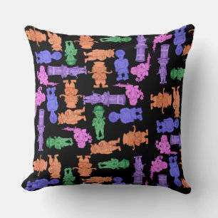 Mustachioed Men All-Over Print  Cushion
