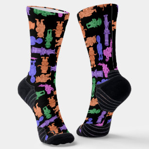 Mustachioed Men All-Over Print  Socks