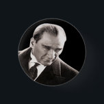 Mustafa Kemal Ataturk 3 Cm Round Badge<br><div class="desc">Mustafa Kemal Ataturk</div>