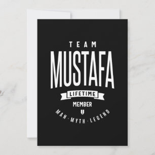 Mustafa Personalised Name Birthday Gift Thank You Card