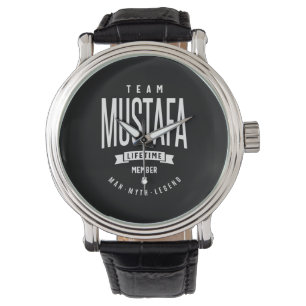 Mustafa Personalised Name Birthday Gift Watch