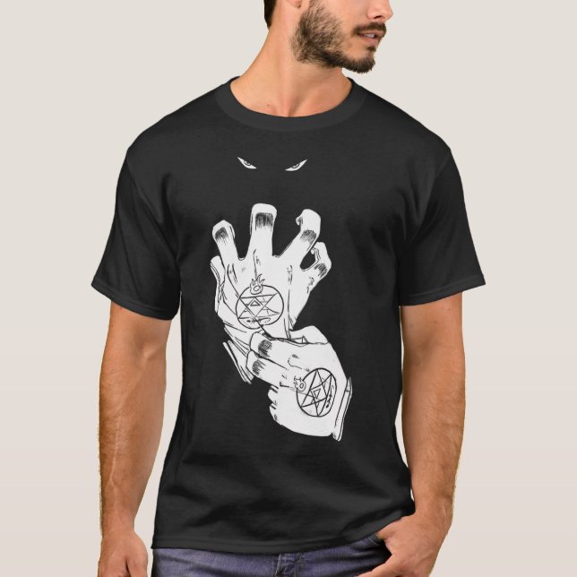 Mustang Alchemist glove fire T-Shirt (Front)
