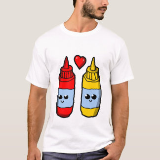 Mustang and Ketchup in Love T-Shirt