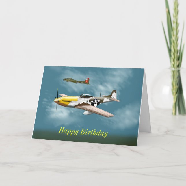 Mustang Birthday Card (Front)