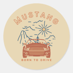 Mustang Born to Drive Sticker