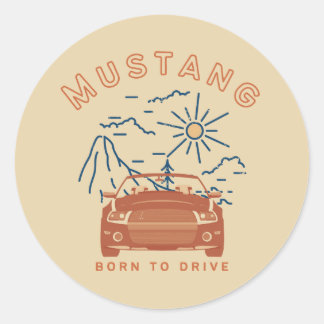 Mustang Born to Drive Sticker