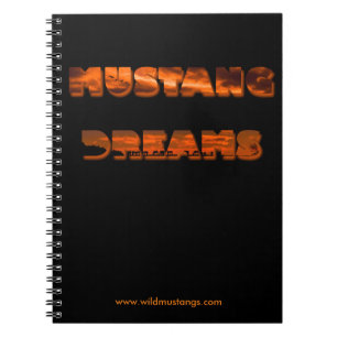 Mustang Dreams - Photo Notebook (80 Pages B&W)