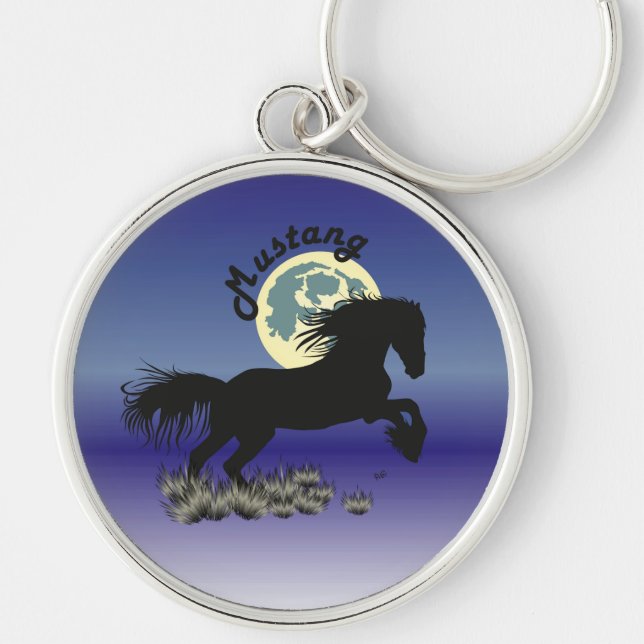 Mustang für Pferdeliebhaber Schlüsselanhänger Key Ring (Front)