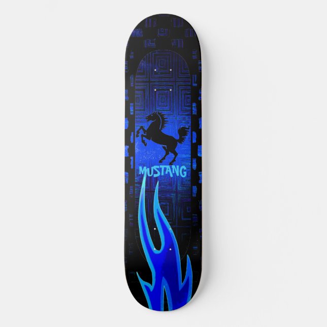Mustang Horse Skateboard (Front)